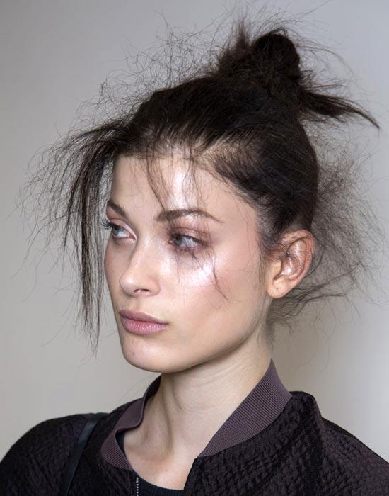 Top knots and buns from NYFW Spring 2015 | Elle Canada