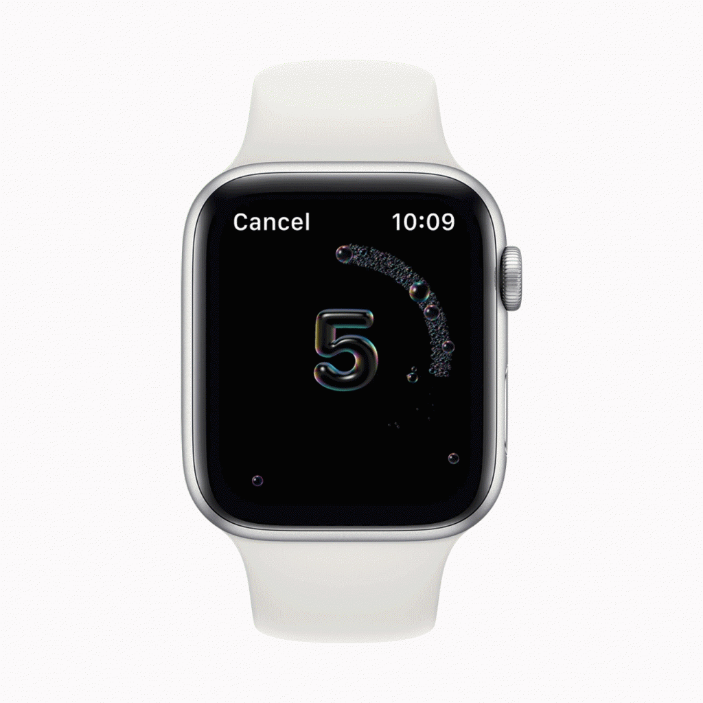 Hand-washing detection on watchOS 7.