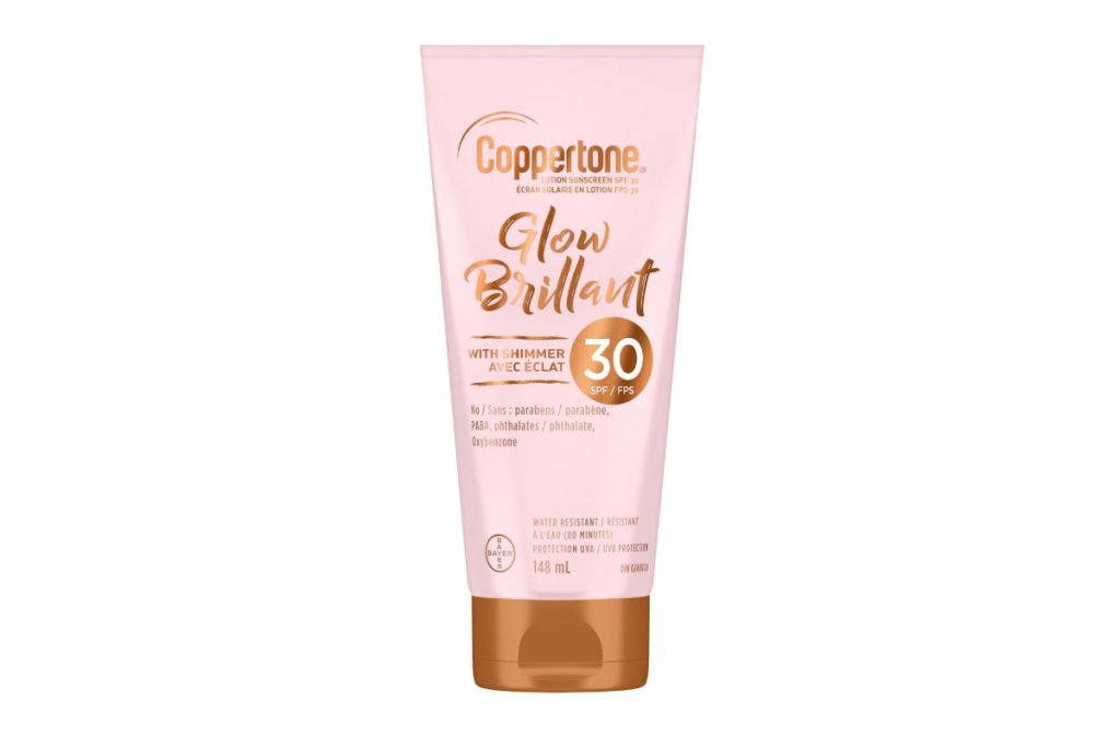 Coppertone Glow Sunscreen Lotion With Shimmer SPF 30 ($9)