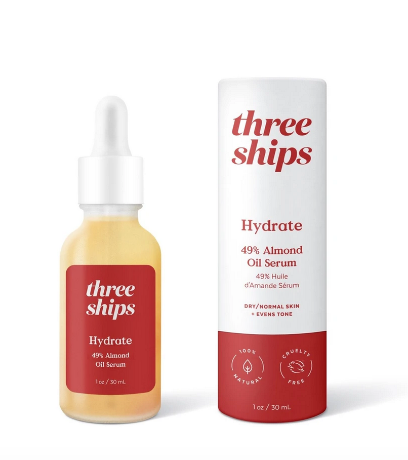 Hydrate 49% Almond Oil Serum, Three Ships