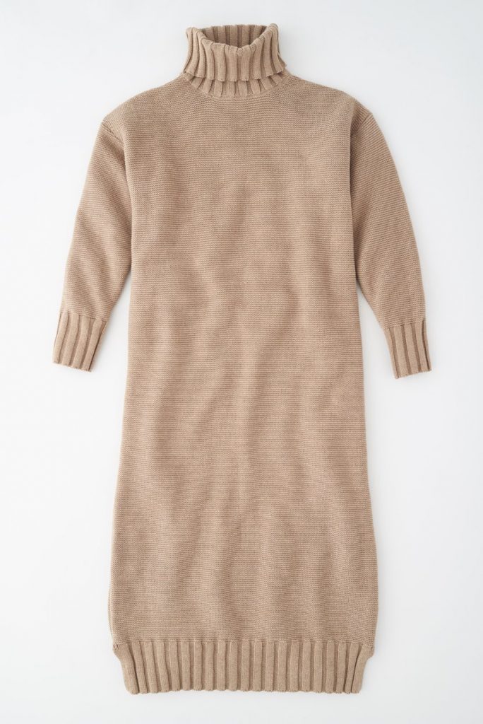 knitted-turtleneck-dress-kotn