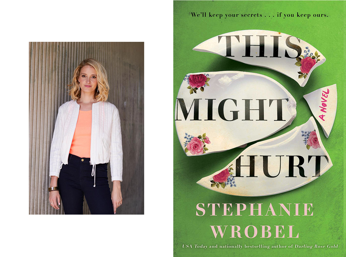 Stephanie Wrobel This Might Hurt ELLE Canada portrait and book cover