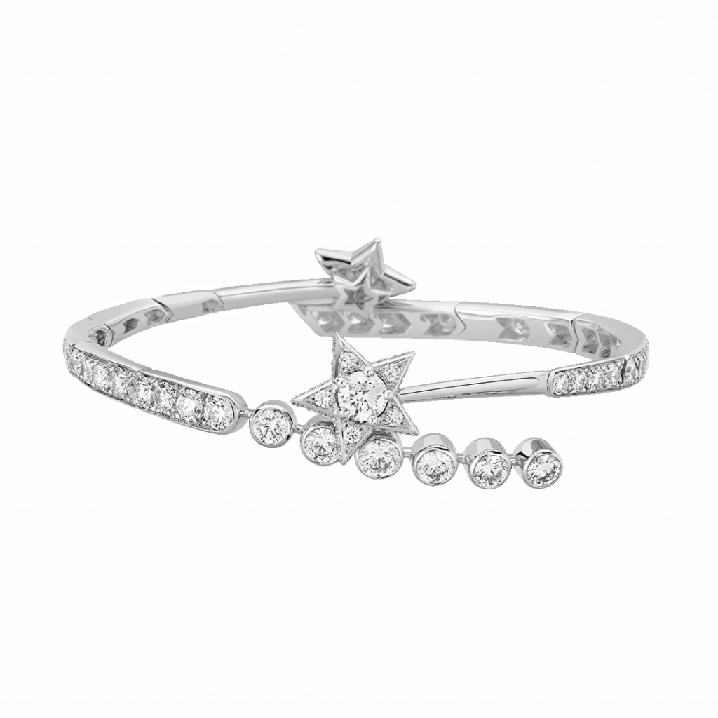 Comète Couture bracelet in white gold and diamonds