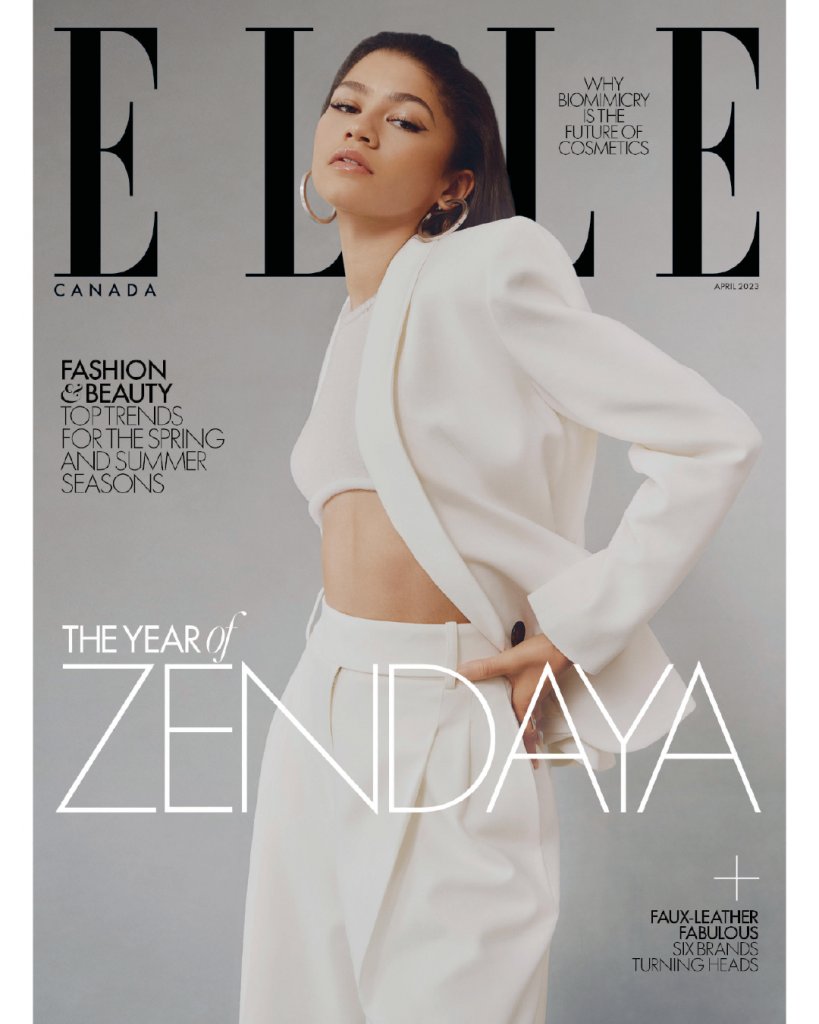 An Effortlessly Cool Zendaya Covers ELLE Canada's April 2023 Issue