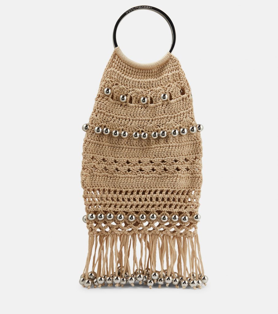 Rabanne Embellished Crochet Tote Bag