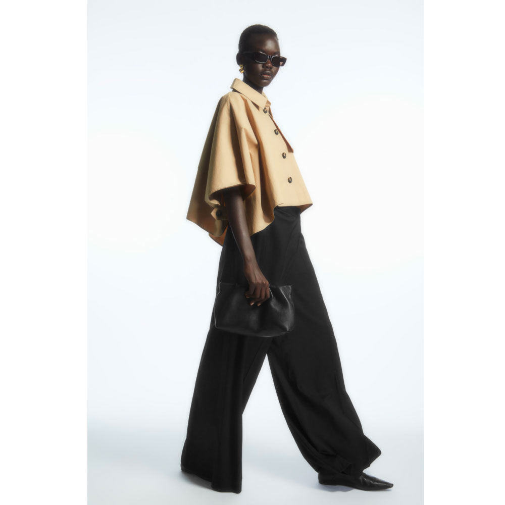 Cos Cropped Trench Coat Cape