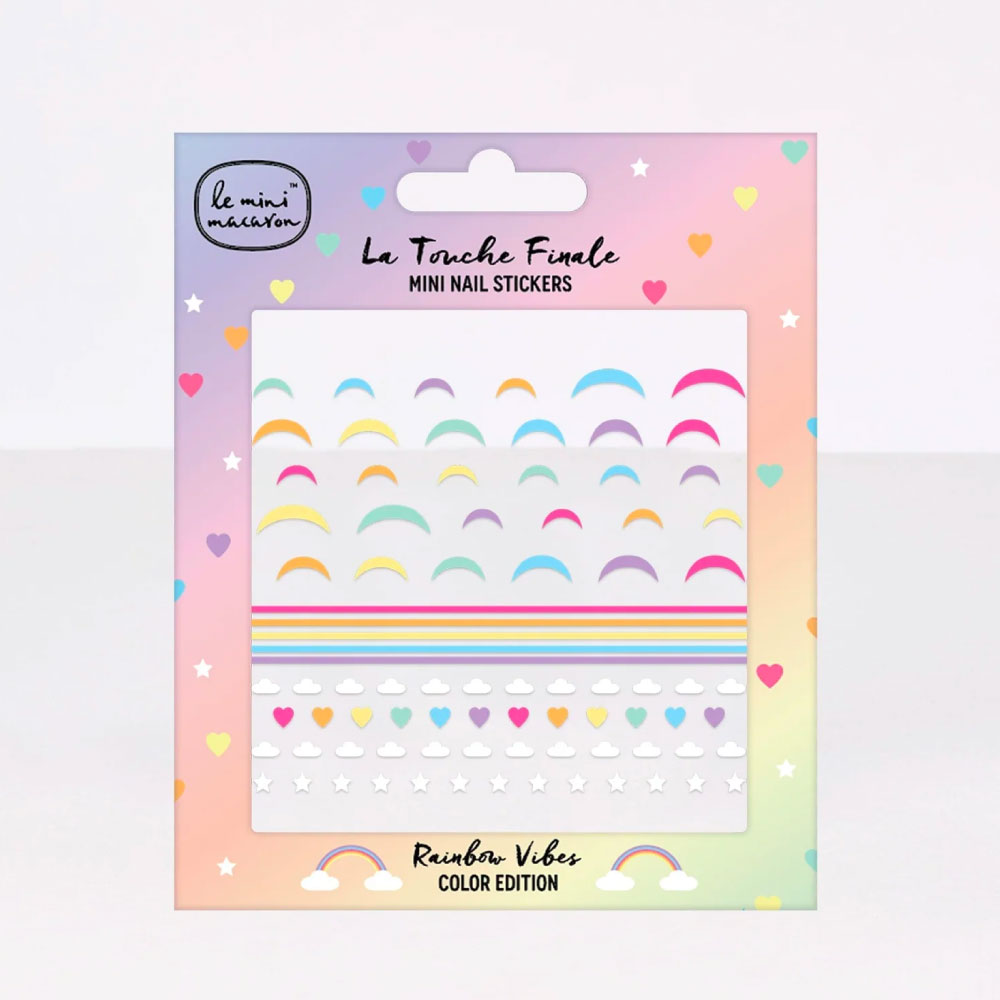 Le Mini Macaron Rainbow Vibes - Mini Nail Stickers