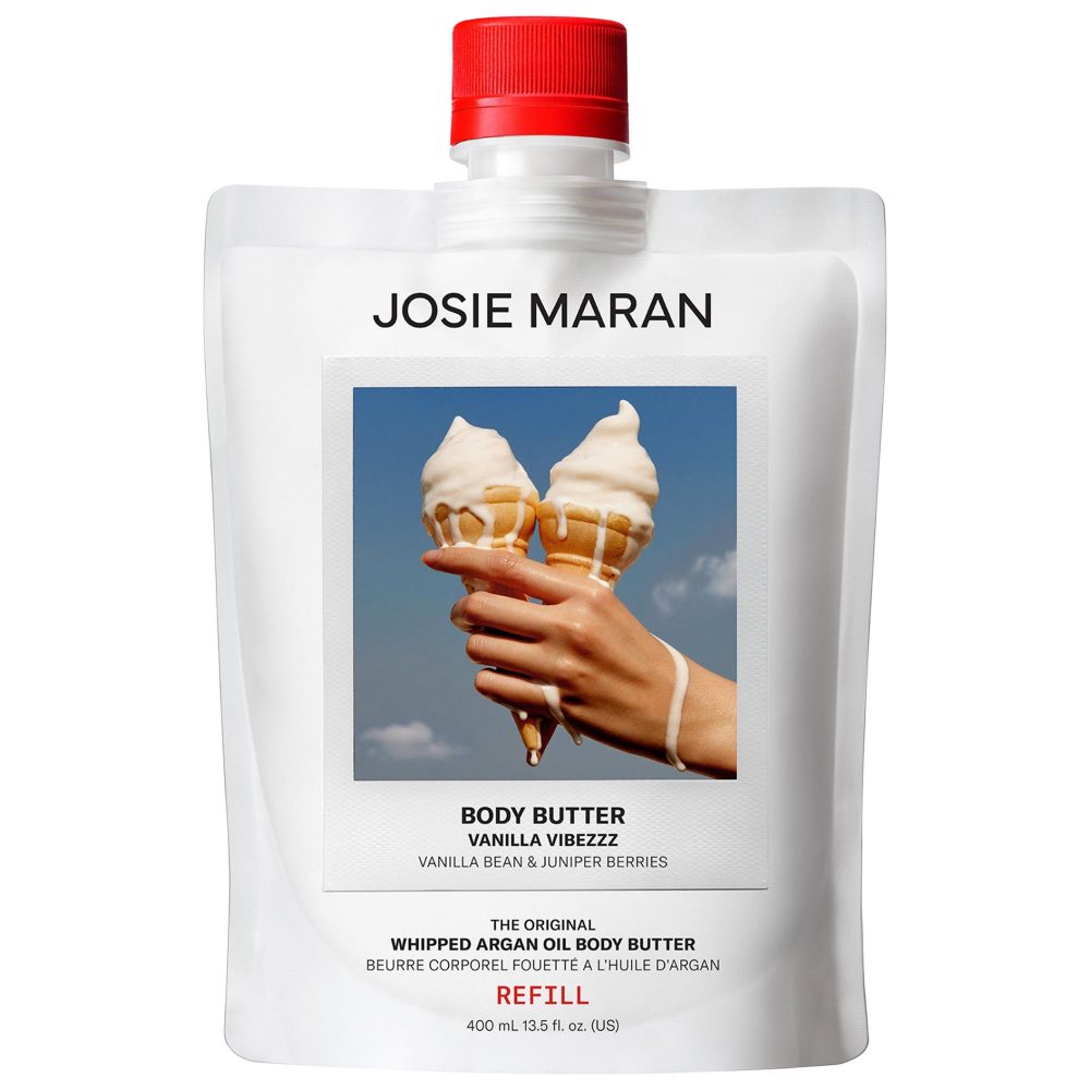 Vanilla Vibezzz - Whipped Argan Oil Refillable Firming Body Butter Jar, Josie Maran. Sephora Spring Sale 2024