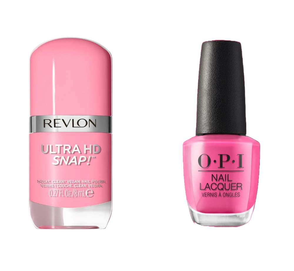 Pink nail polish colour combo